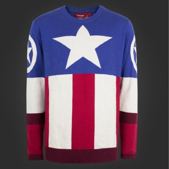 captain marvel knit sweater